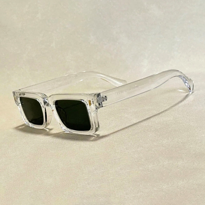 Sunglasses Rectangle Chunky with Rivet Hinge | Retro