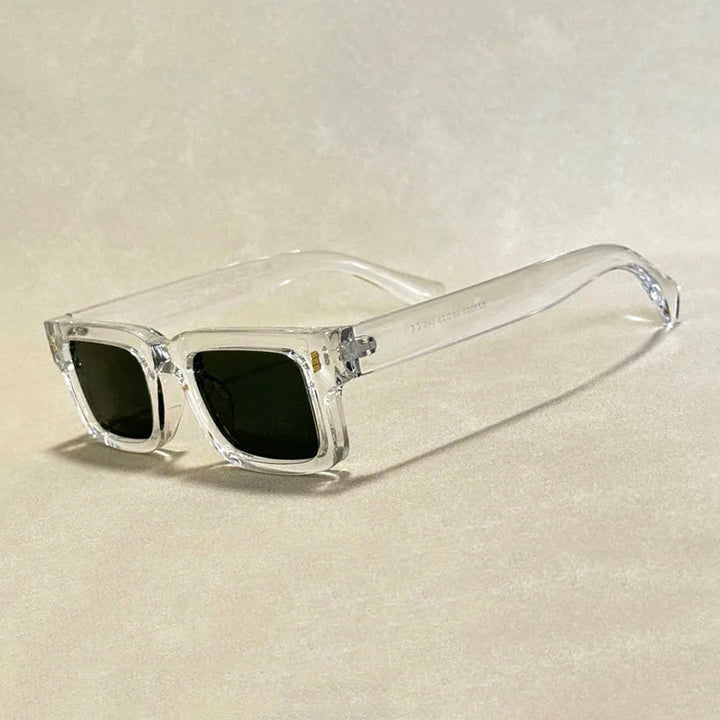 Sunglasses Rectangle Chunky with Rivet Hinge | Retro