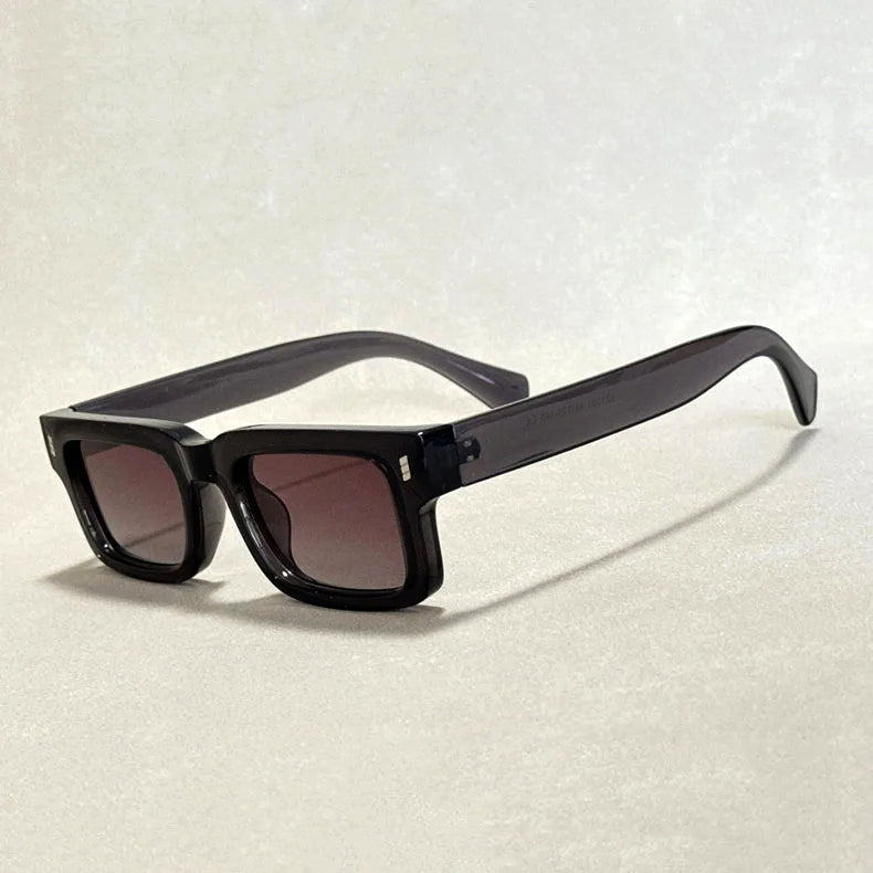 Sunglasses Rectangle Chunky with Rivet Hinge | Retro