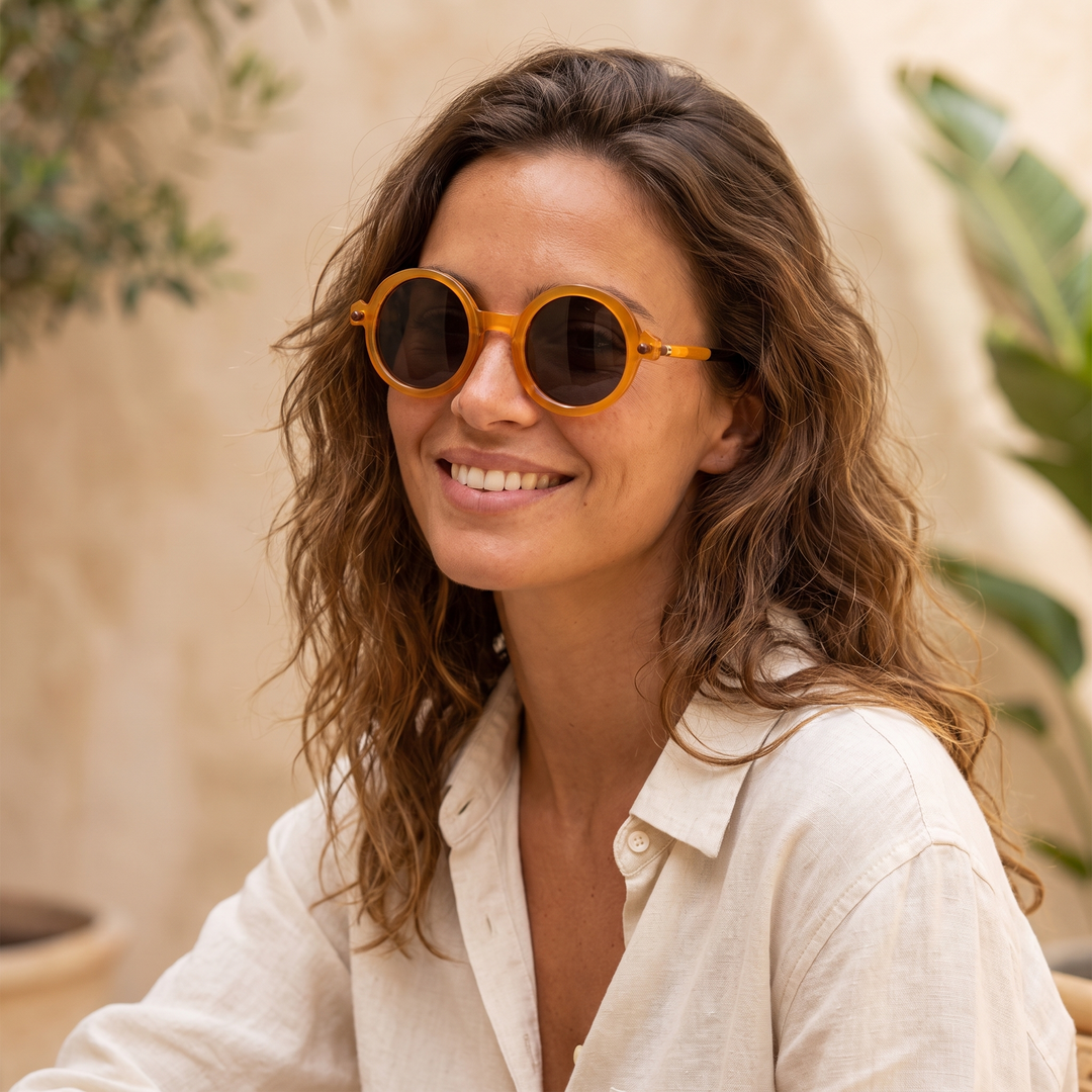Sunglasses Round Retro with Tinted Lens | Vintage