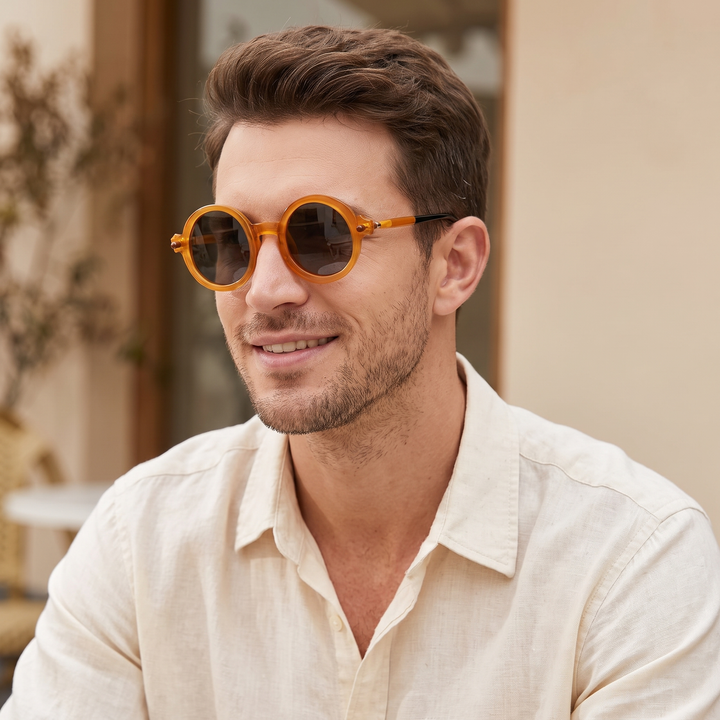 Sunglasses Round Retro with Tinted Lens | Vintage