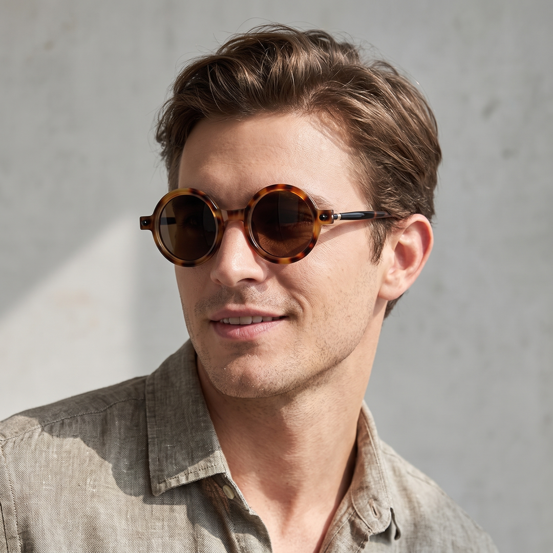 Sunglasses Round Retro with Tinted Lens | Vintage