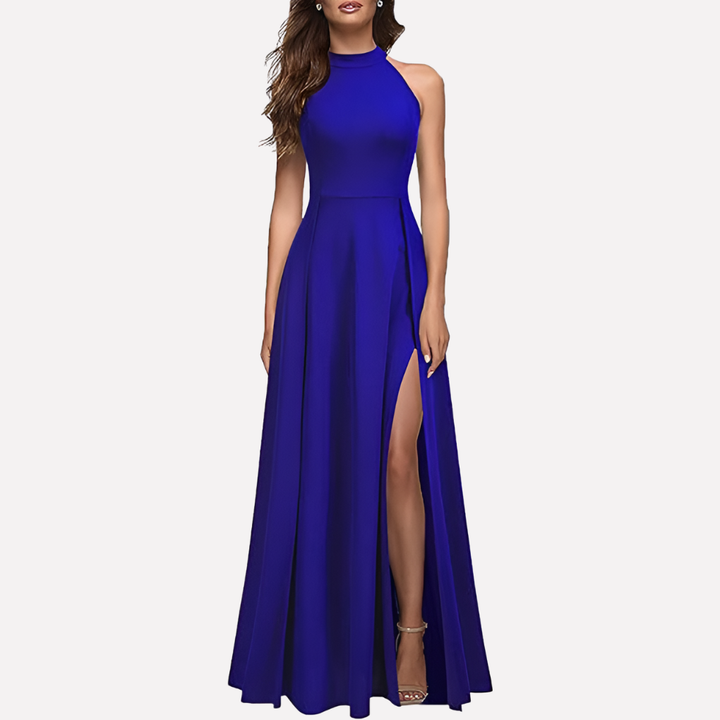 Women's A-Line Formal Dress | Halter Maxi