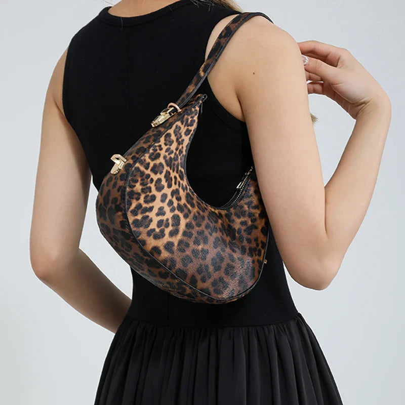 Women's Animal Print Handbags with Zipper | Shoulder Bag