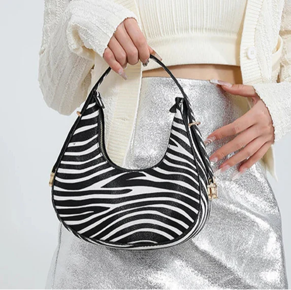 Women's Animal Print Handbags with Zipper | Shoulder Bag