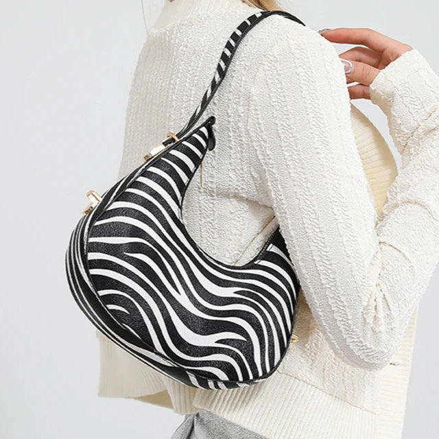 Women's Animal Print Handbags with Zipper | Shoulder Bag