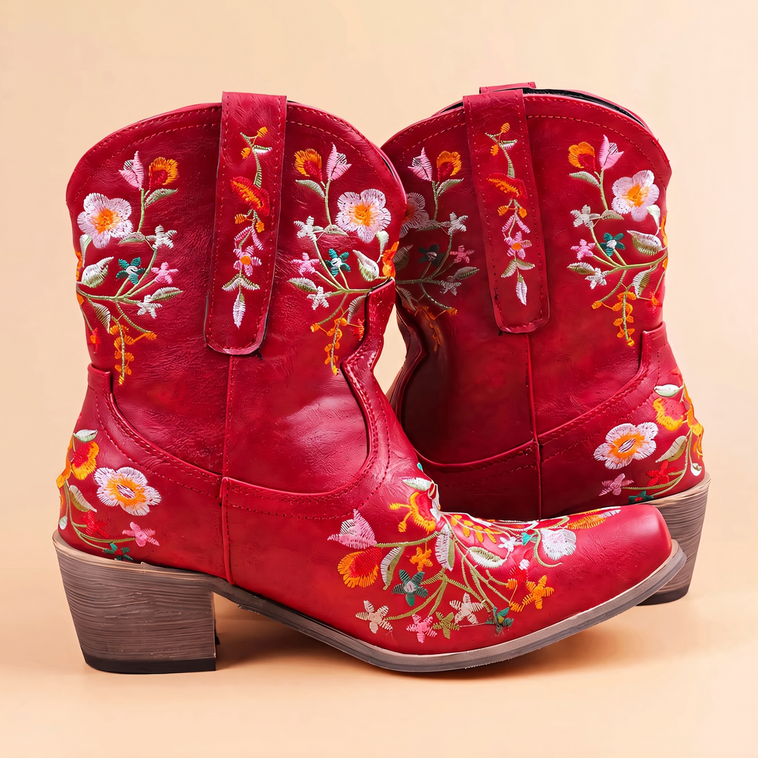 Women's Ankle Cowgirl Boots & Pointed Toe | Floral