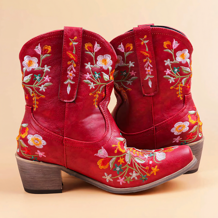 Women's Ankle Cowgirl Boots & Pointed Toe | Floral