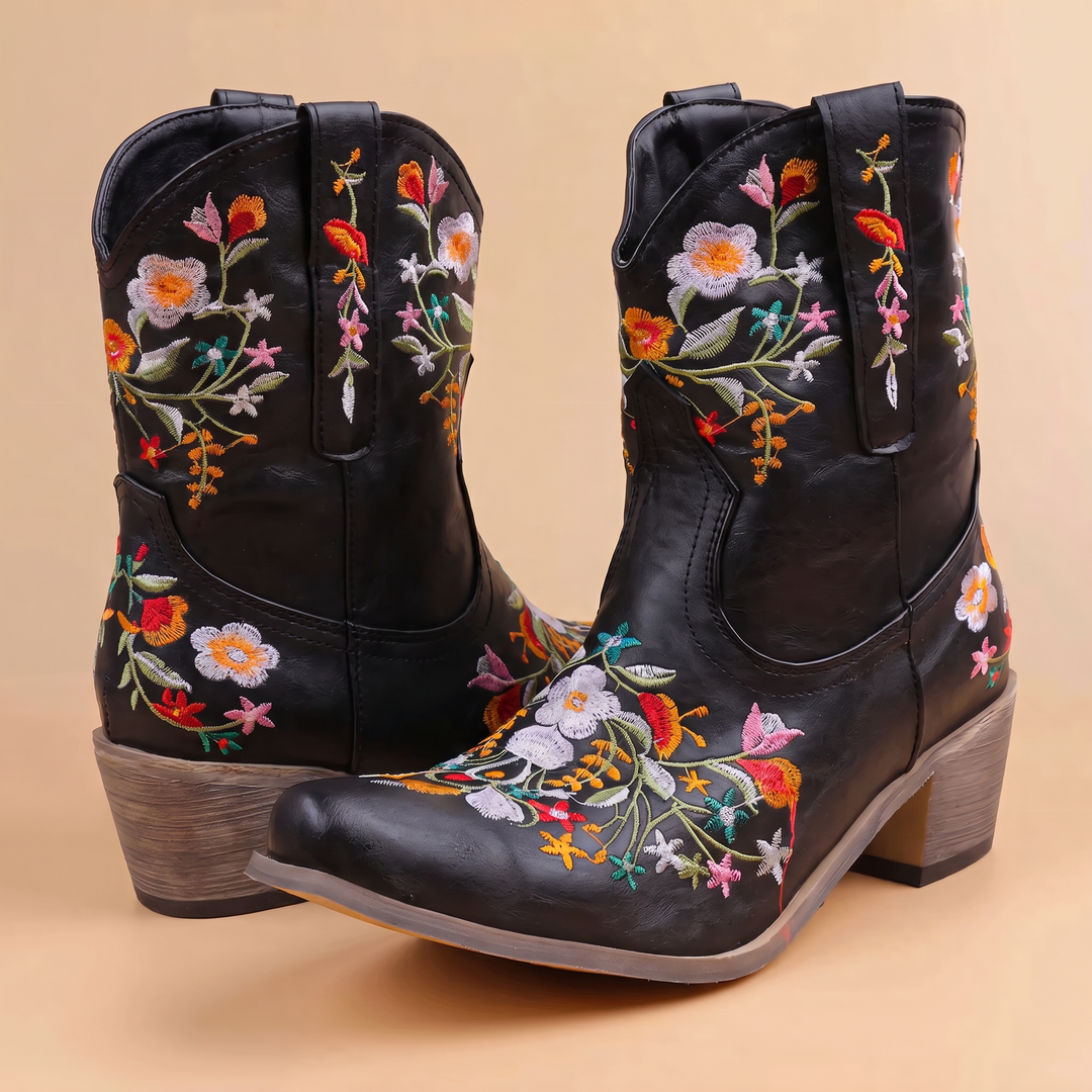 Women's Ankle Cowgirl Boots & Pointed Toe | Floral