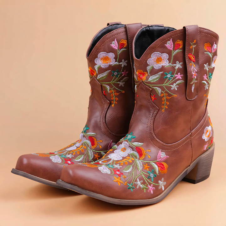 Women's Ankle Cowgirl Boots & Pointed Toe | Floral