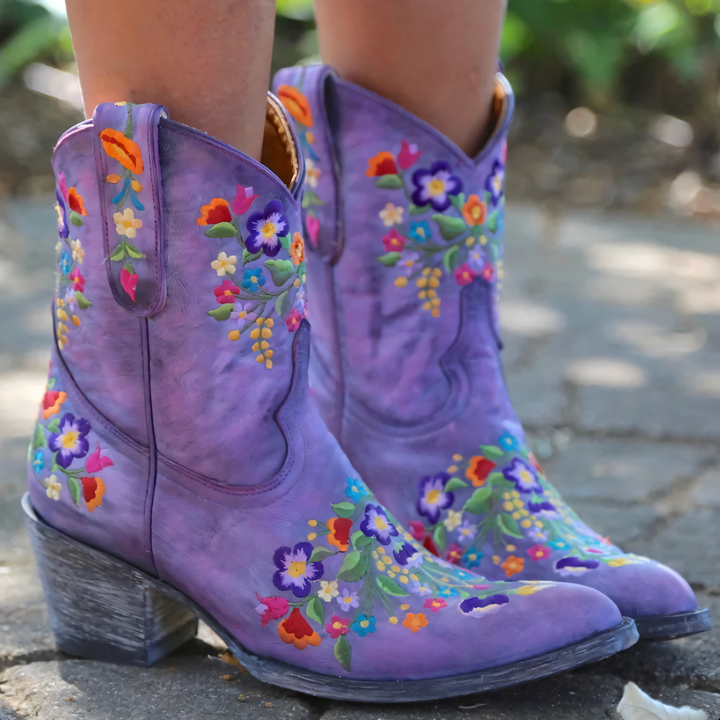 Women's Ankle Cowgirl Boots & Pointed Toe | Floral