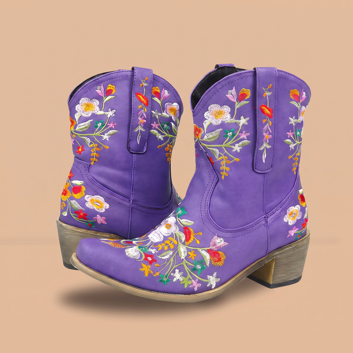 Women's Ankle Cowgirl Boots & Pointed Toe | Floral