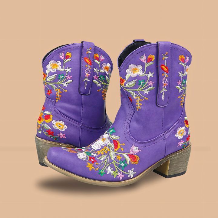 Women's Ankle Cowgirl Boots & Pointed Toe | Floral