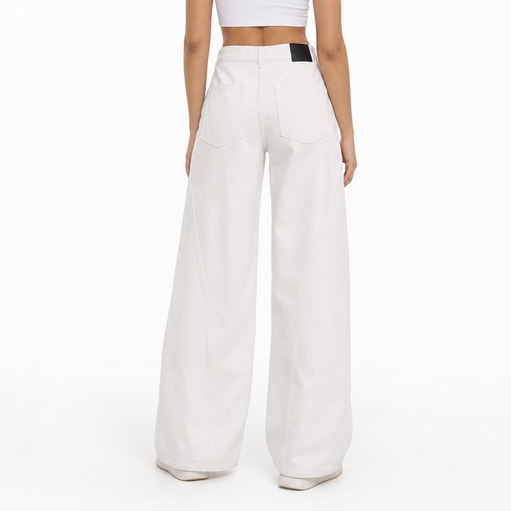 Women's Baggy Jeans Barrel with Curved Seams | Wide Leg