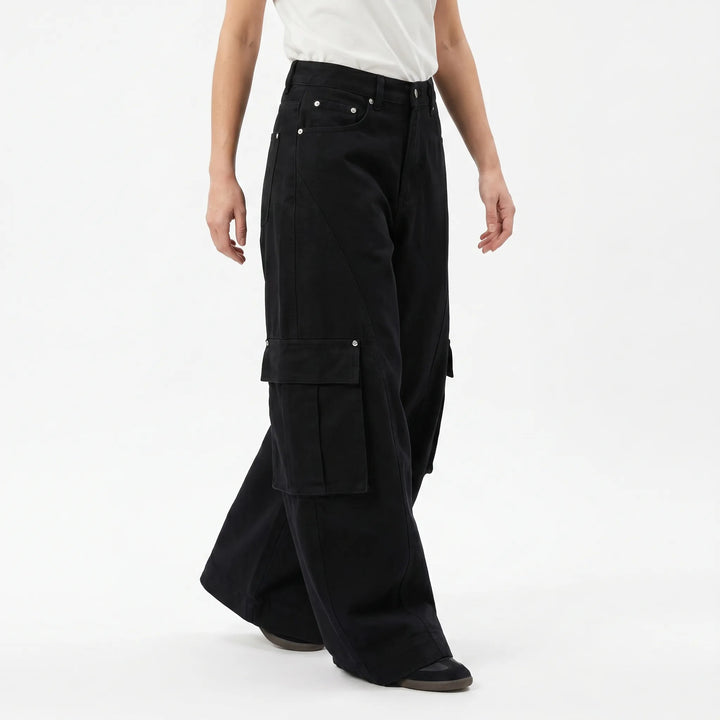 Women's Baggy Jeans Cargo with Wide Leg | Pockets