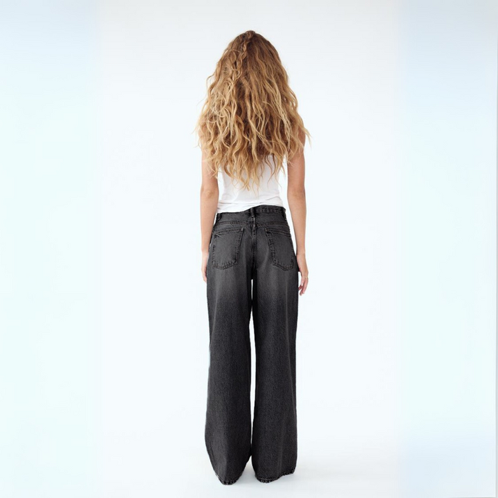 Women's Baggy Jeans High-Waisted & Wide Leg | Crossover Waist
