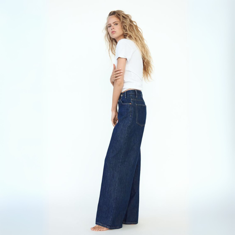 Women's Baggy Jeans High-Waisted & Wide Leg | Crossover Waist