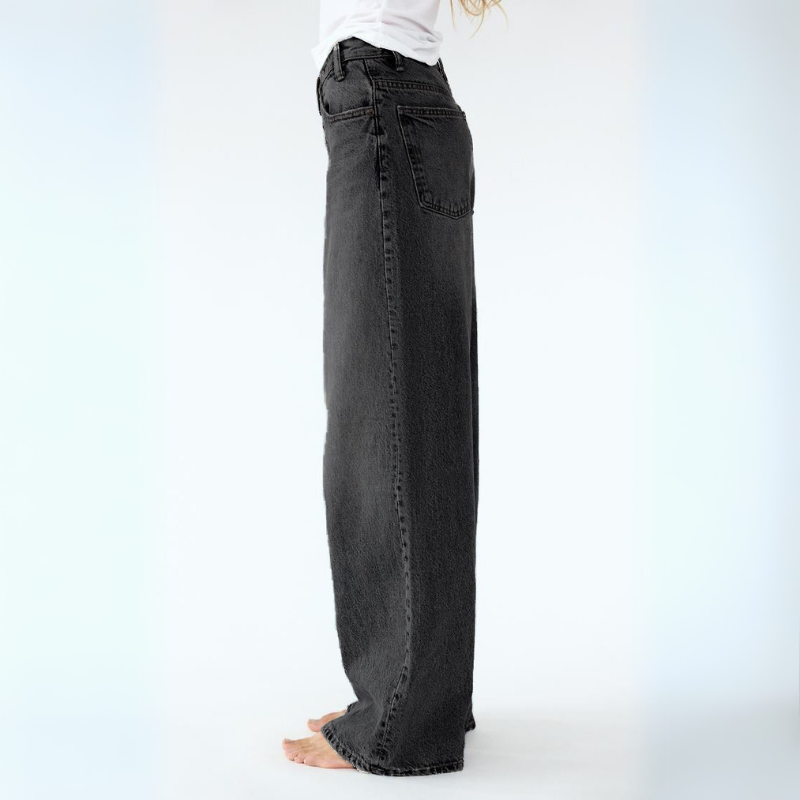 Women's Baggy Jeans High-Waisted & Wide Leg | Crossover Waist