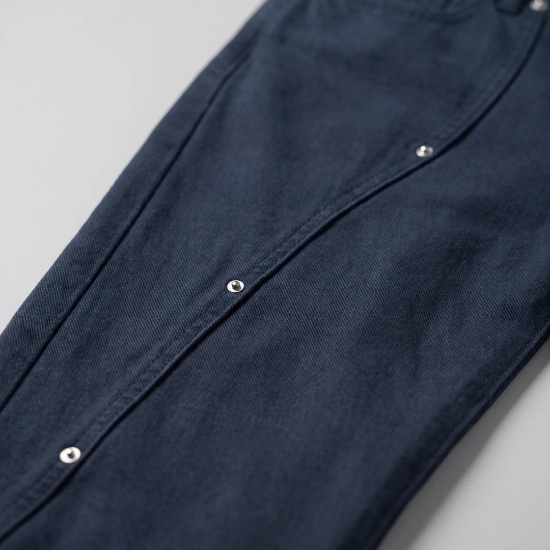 Women's Baggy Jeans with Button Seams | Wide Leg
