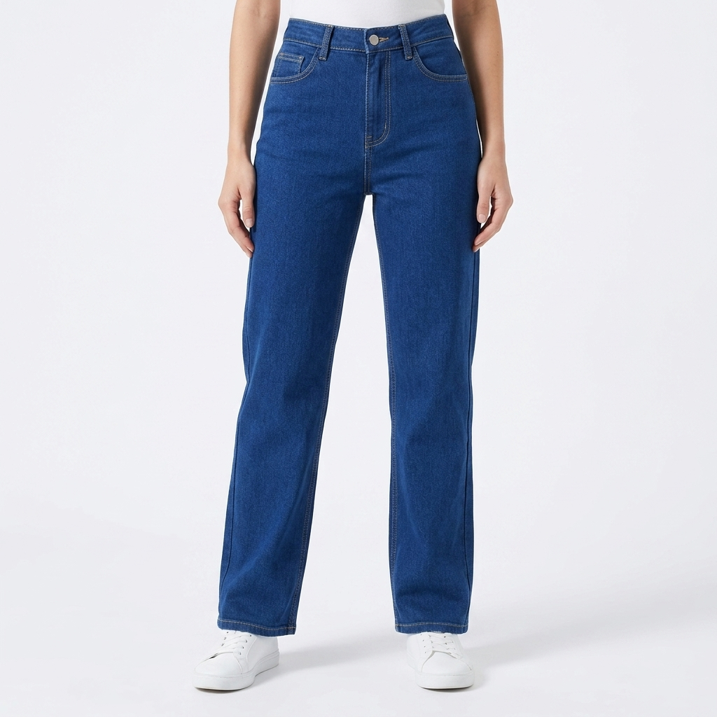 Women's Baggy Jeans with Curved Leg | Loose Fit