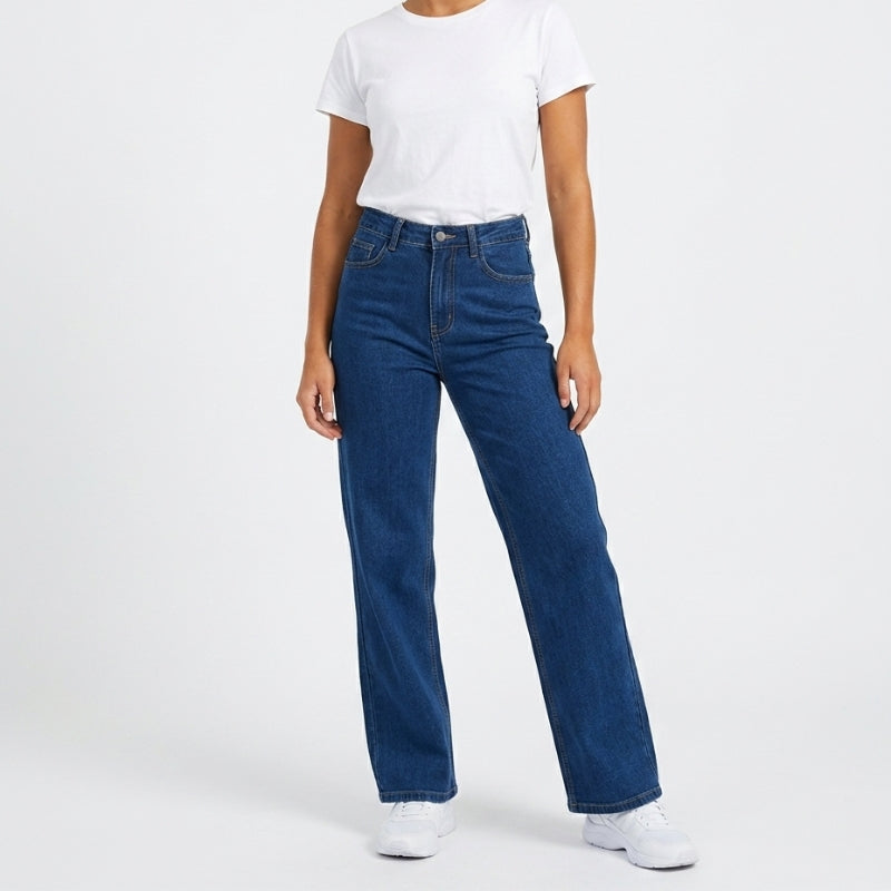 Women's Baggy Jeans with Curved Leg | Loose Fit