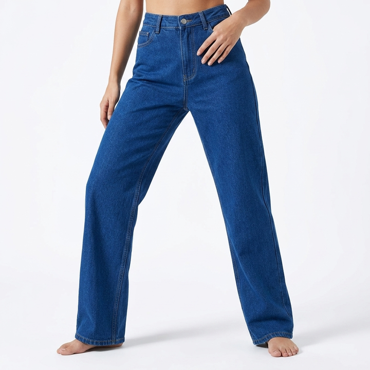 Women's Baggy Jeans with Curved Leg | Loose Fit