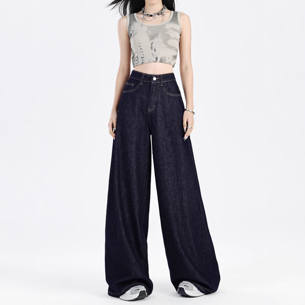 Women's Baggy Jeans with Wide Leg | High Waist