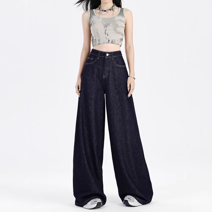 Women's Baggy Jeans with Wide Leg | High Waist