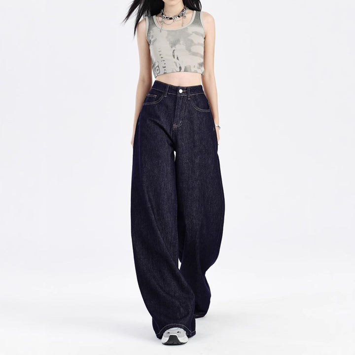 Women's Baggy Jeans with Wide Leg | High Waist
