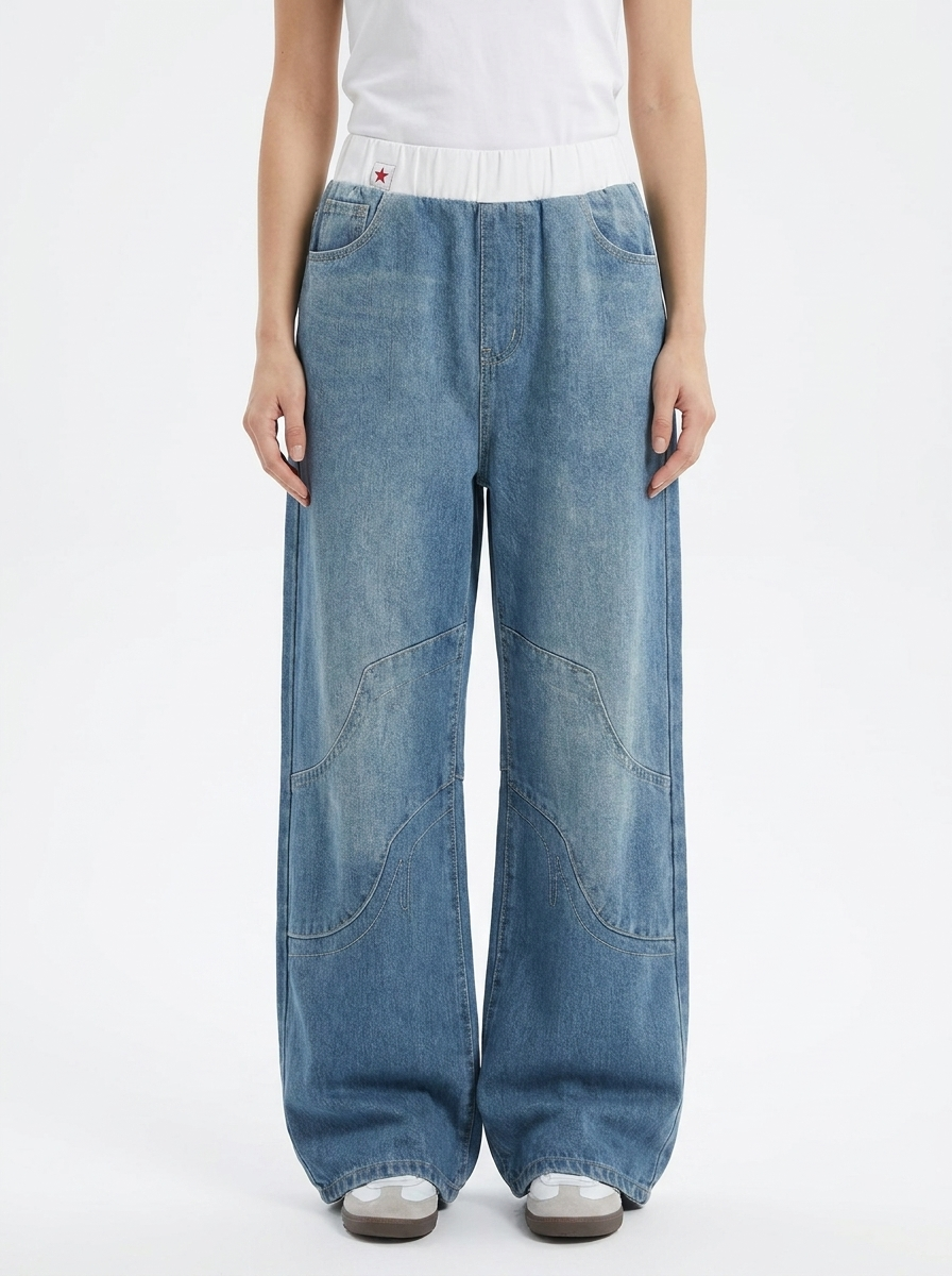 Women's Baggy Wide Leg Jeans | Relaxed Fit