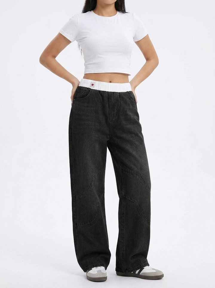 Women's Baggy Wide Leg Jeans | Relaxed Fit