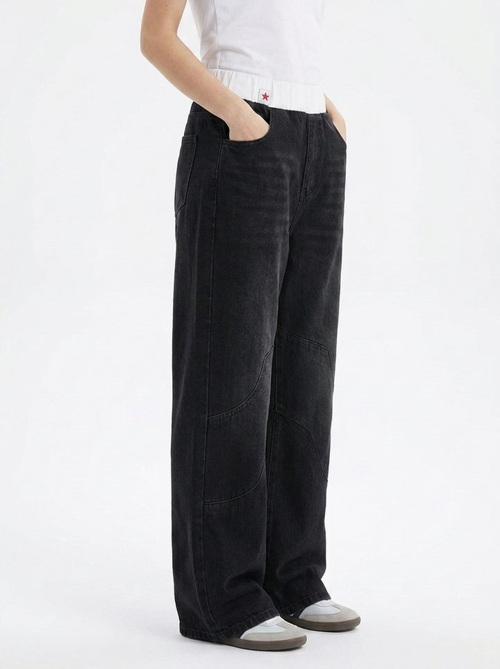 Women's Baggy Wide Leg Jeans | Relaxed Fit