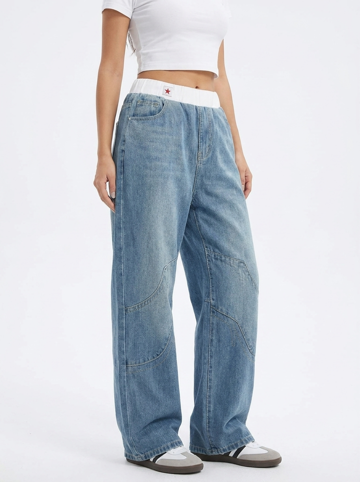 Women's Baggy Wide Leg Jeans | Relaxed Fit