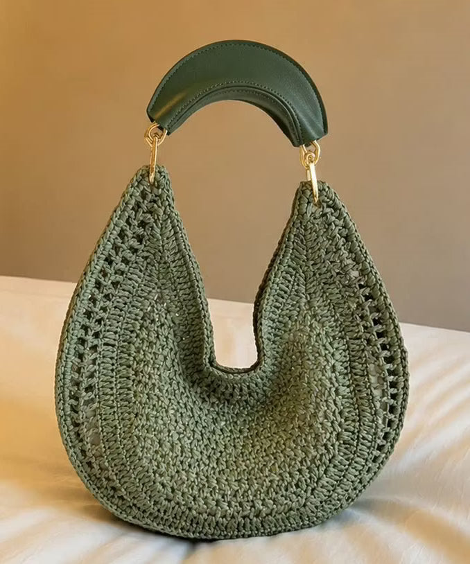 Women's Beach Bag Moon Shape | Top Handle