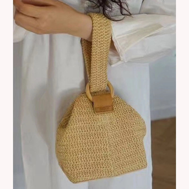 Women’s Beach Bag Wrist Handle | Bucket Bag
