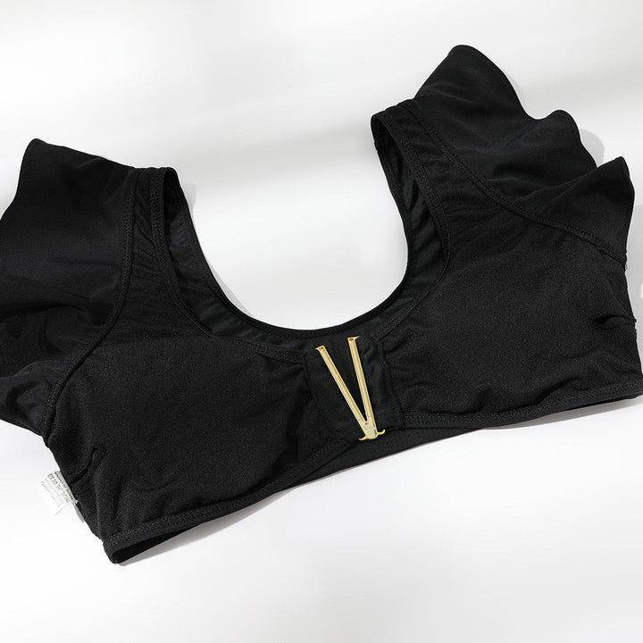 Women’s Bikini Set with Ruffle Sleeves & High Waist | Beach