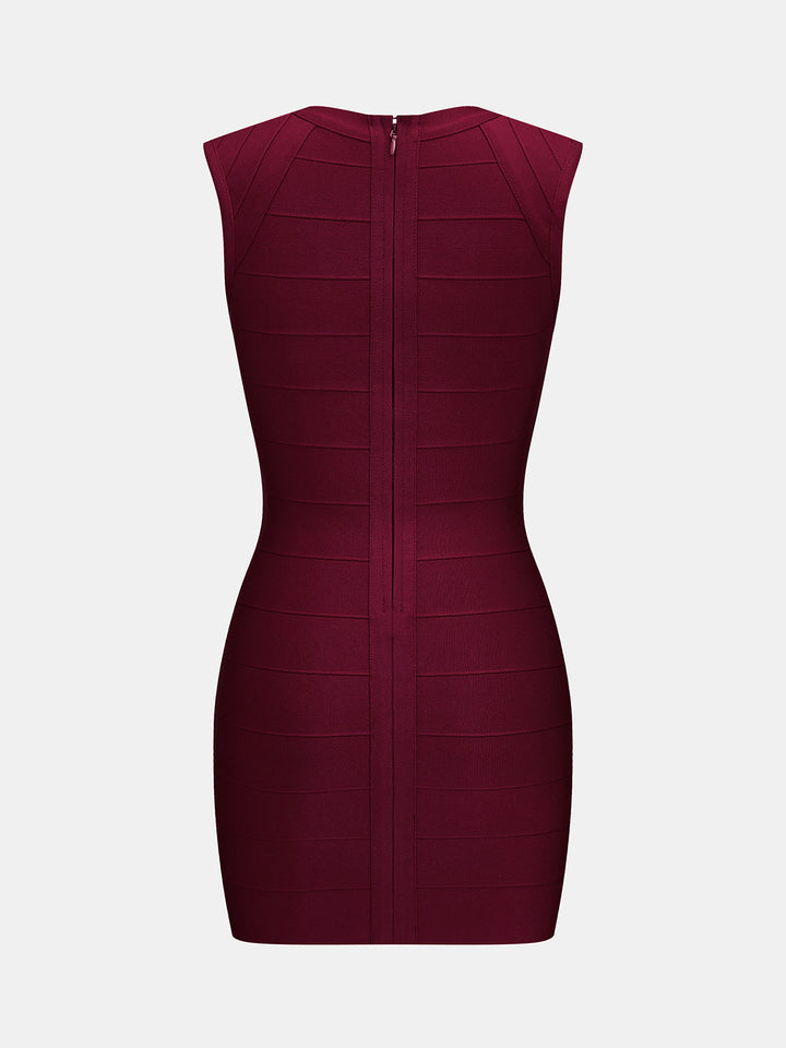 Women's Bodycon Dress with V-Neck | Mini