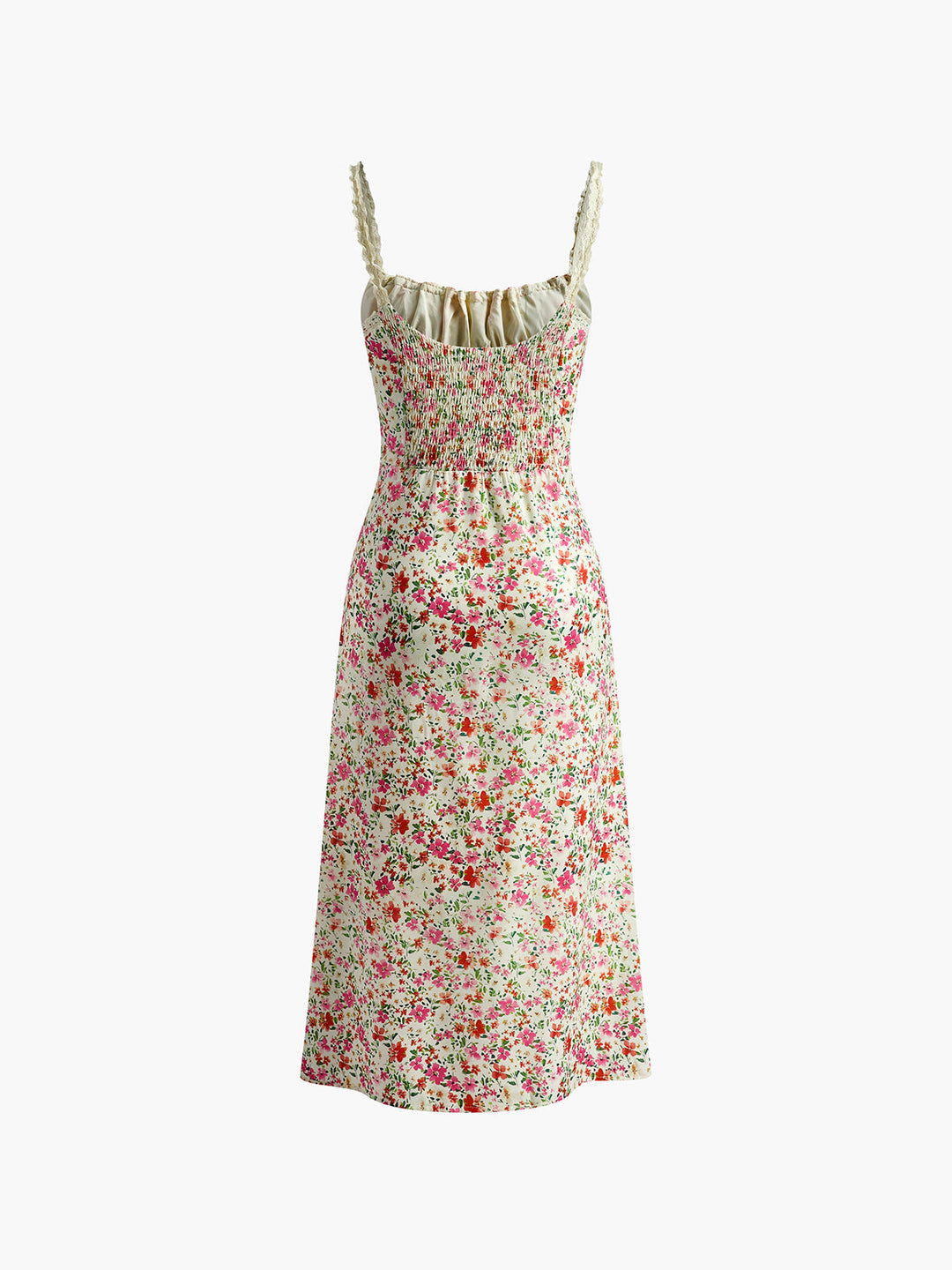 Women's Cami Midi Dress Floral | Tie Front Sundress