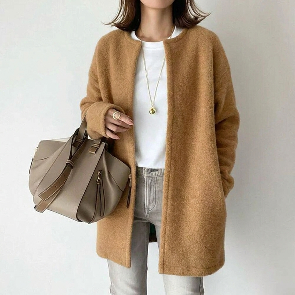 Women's Cardigan Knit Longline Oversized Button Up | Casual
