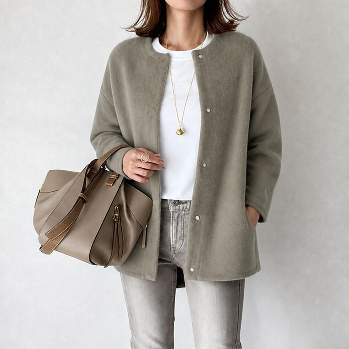 Women's Cardigan Knit Longline Oversized Button Up | Casual