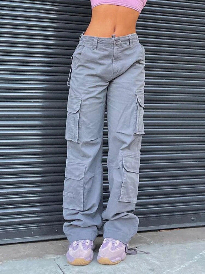 Women's Cargo Pants Drawstring Waist | Wide Leg Summer