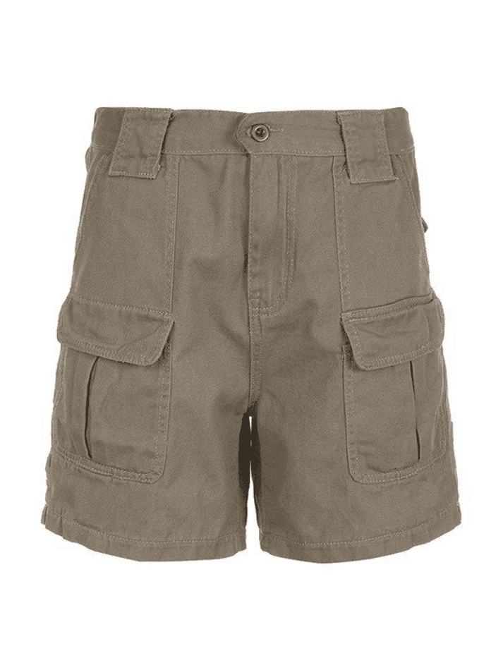Women's Cargo Shorts with Belt Loops | High Waist