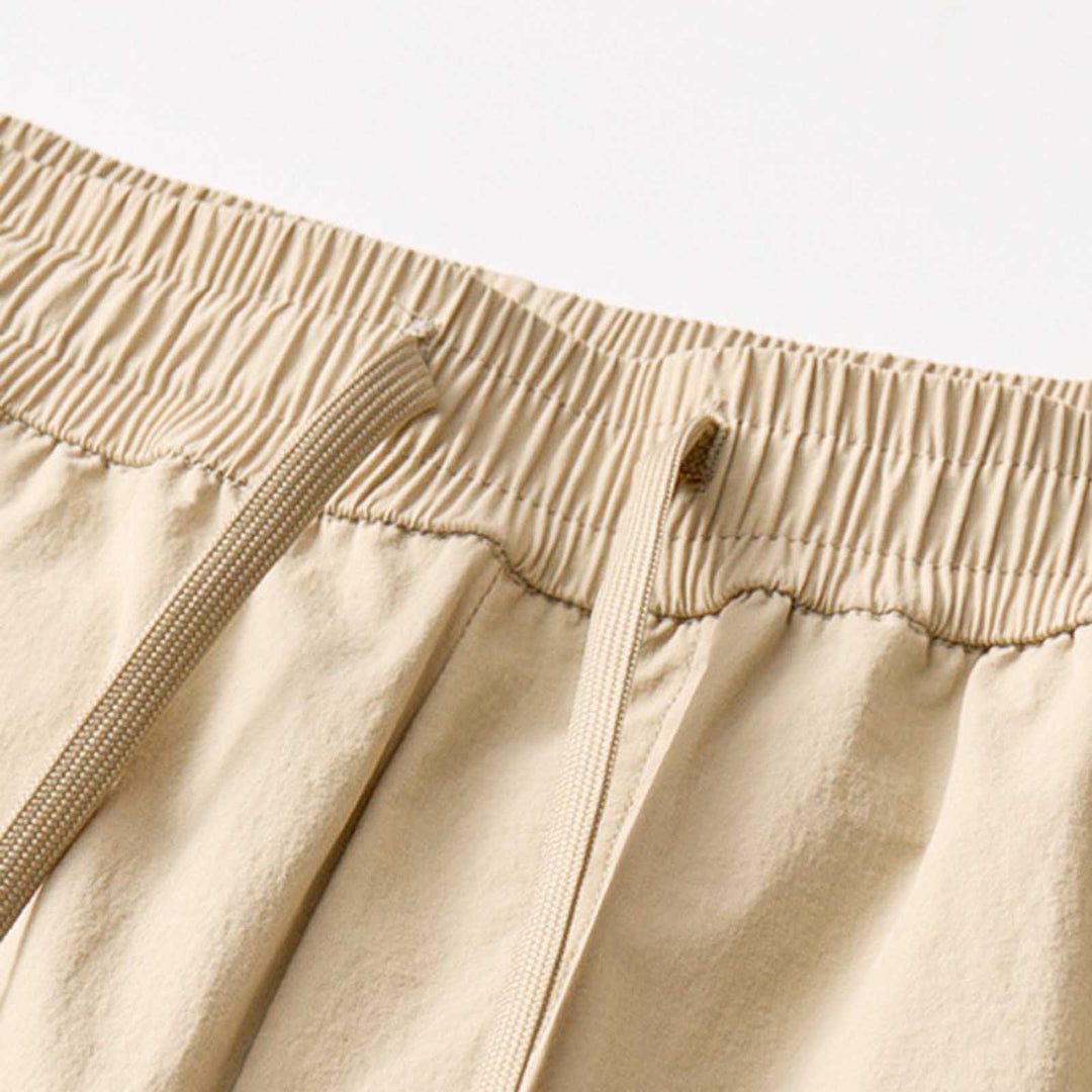 Women's Cargo Shorts with Zip Pockets | Drawstring