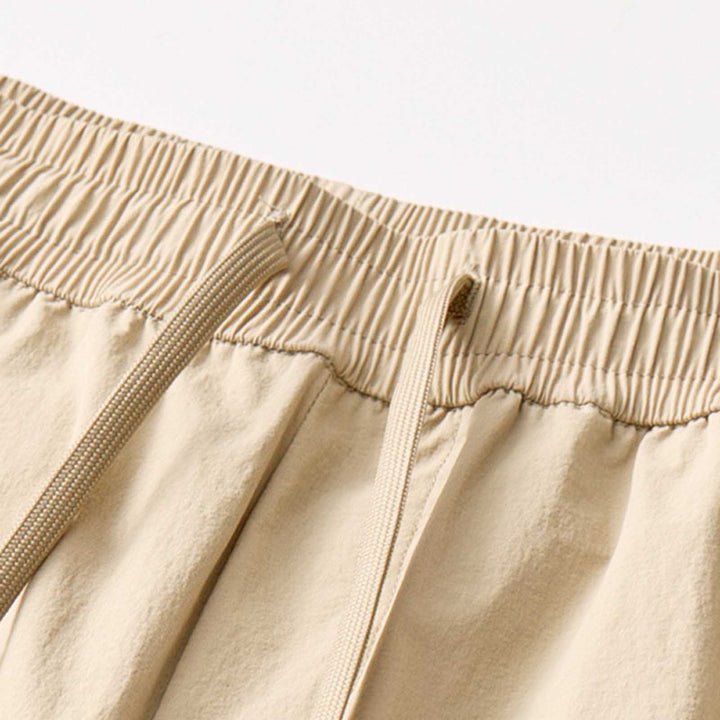 Women's Cargo Shorts with Zip Pockets | Drawstring