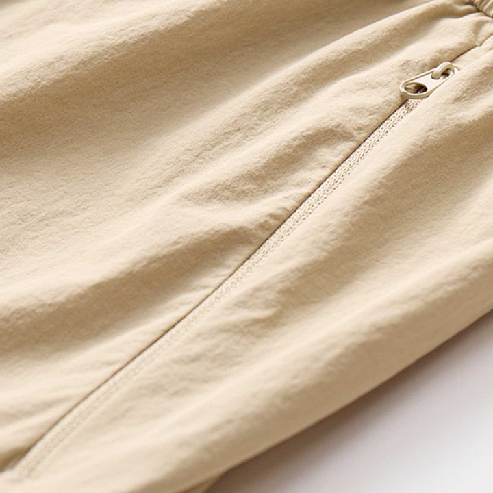 Women's Cargo Shorts with Zip Pockets | Drawstring