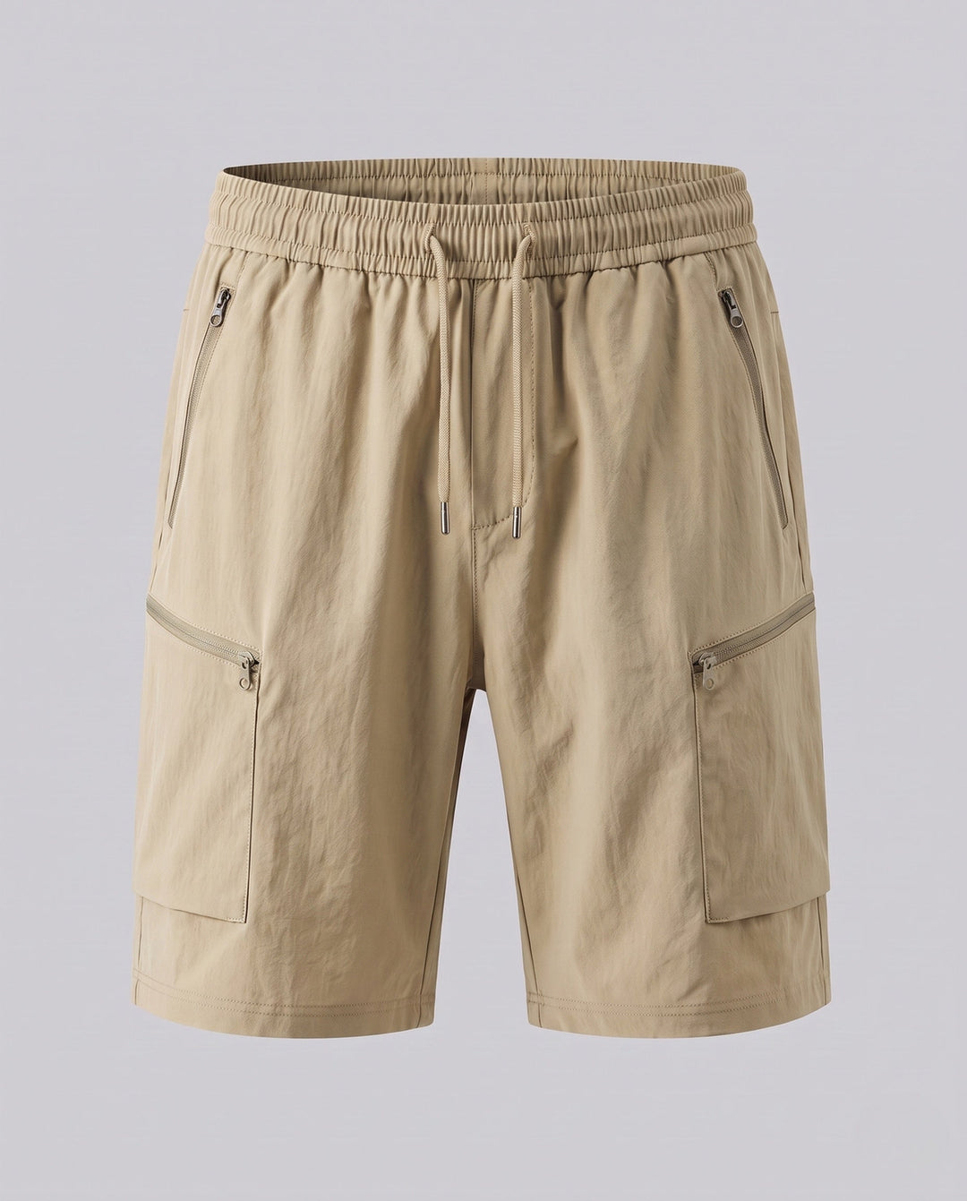Women's Cargo Shorts with Zip Pockets | Drawstring