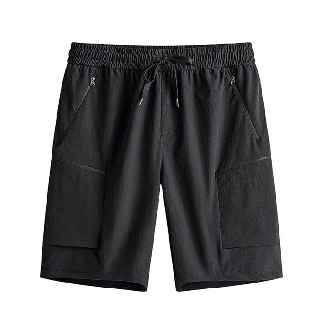 Women's Cargo Shorts with Zip Pockets | Drawstring