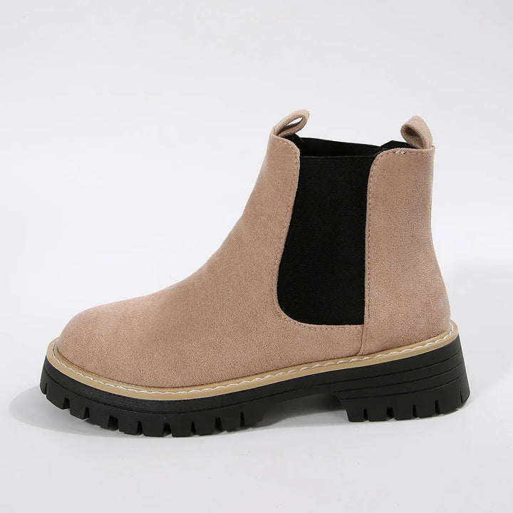 Women's Chelsea Boots with Elastic Side Panel & Lug Sole | Platform