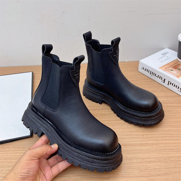 Women's Chelsea Boots with Pull Tab & Elastic Gusset | Platform