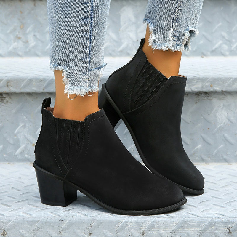 Women's Chelsea Boots with Stacked Heel | Ankle Boot